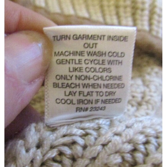 New York & Company Chunky Knit Cardigan Sweater High Neck Full Zip Jacket M - Picture 9 of 9